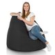 Noir Geant Pouf Poire XXL nylon