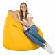 Jaune Géant Pouf Poire XXL simili-cuir