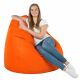 Orange Géant Pouf Poire XXL simili-cuir