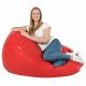 Rouge Géant Pouf Poire XXL simili-cuir