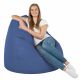 Bleu Géant Pouf Poire XXL simili-cuir