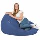 Bleu Géant Pouf Poire XXL simili-cuir