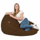 Marron Géant Pouf Poire XXL simili-cuir