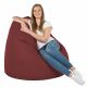 Rouge foncé Géant Pouf Poire XXL simili-cuir