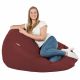 Rouge foncé Géant Pouf Poire XXL simili-cuir