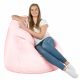 Rose métallisé Géant Pouf Poire XXL simili-cuir