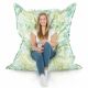 Feuilles de monstera peintes Pouf Poire Coussin 