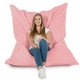 Yeti rose Pouf Poire Coussin 