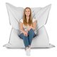 Blanc Pouf Poire Coussin XXL Jardin nylon