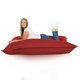 Rouge foncé Pouf Poire Coussin Pour Enfants nylon