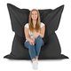 Noir Pouf Poire Coussin XXL Jardin nylon