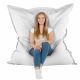 Blanc Pouf Poire Coussin XXL simili-cuir