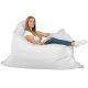 Blanc Pouf Poire Coussin XXL simili-cuir