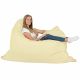 Crème Pouf Poire Coussin XXL simili-cuir