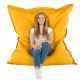 Jaune Pouf Poire Coussin XXL simili-cuir