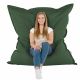 Vert foncé Pouf Poire Coussin XXL simili-cuir