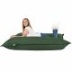 Vert foncé Pouf Poire Coussin XXL simili-cuir