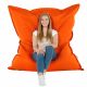 Orange Pouf Poire Coussin XXL simili-cuir