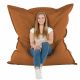 Marron clair Pouf Poire Coussin XXL simili-cuir