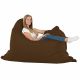 Marron Pouf Poire Coussin XXL simili-cuir