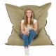 Beige Pouf Poire Coussin XXL simili-cuir