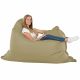 Beige Pouf Poire Coussin XXL simili-cuir