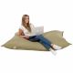 Beige Pouf Poire Coussin XXL simili-cuir