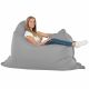 Gris clair Pouf Poire Coussin XXL simili-cuir