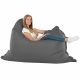 Gris Pouf Poire Coussin XXL simili-cuir