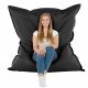 Noir Pouf Poire Coussin XXL simili-cuir