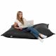 Noir Pouf Poire Coussin XXL simili-cuir