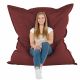 Rouge foncé Pouf Poire Coussin XXL simili-cuir