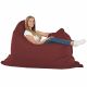 Rouge foncé Pouf Poire Coussin XXL simili-cuir