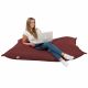 Rouge foncé Pouf Poire Coussin XXL simili-cuir