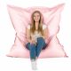 Rose métallisé Pouf Poire Coussin XXL simili-cuir