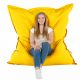 Jaune clair Pouf Poire Coussin XXL simili-cuir