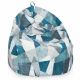 Abstract Geant Pouf Poire XXL nylon