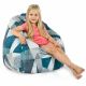 Abstract Geant Pouf Poire XXL nylon