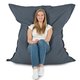 Bleu marine Mèlange Pouf Poire Coussin Pour Enfants recyclé