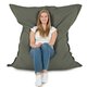 Vert Mélange Pouf Poire Coussin XXL recyclé