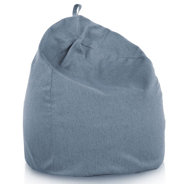 Bleu Mélange Pouf Poire XL recyclé