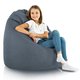 Bleu marine Mélange Pouf Poire XL recyclé