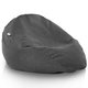 Noir Mélange Pouf Poire XL recyclé
