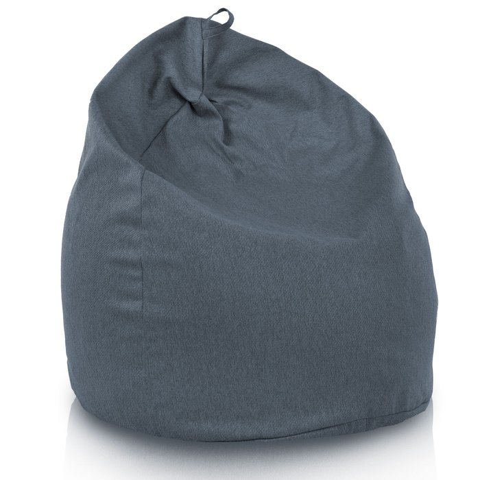 Bleu marine Mélange Géant Pouf Poire XXL recyclé