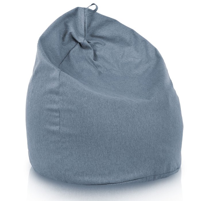 Bleu Mélange Géant Pouf Poire XXL recyclé