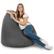 Noir Mélange Géant Pouf Poire XXL recyclé