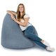 Bleu Mélange Géant Pouf Poire XXL recyclé