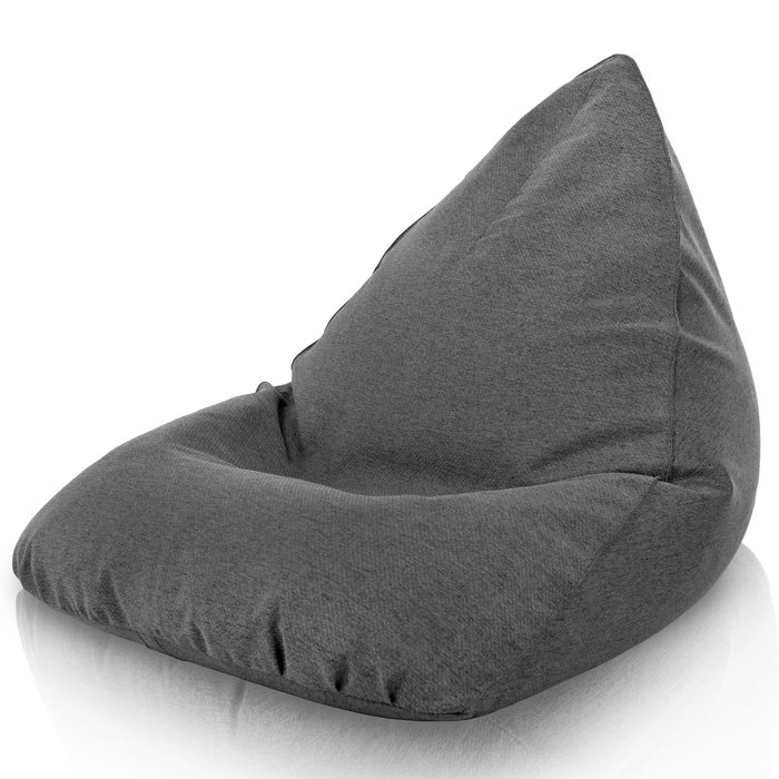 Noir Mélange Pouf Poire Bermuda de salon recyclé