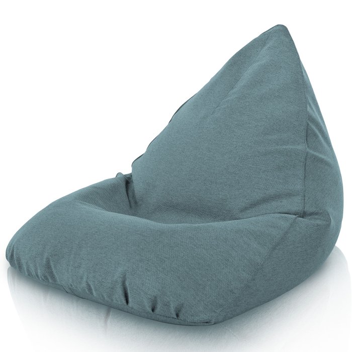 Turquoise Mélange Pouf Poire Bermuda de salon recyclé