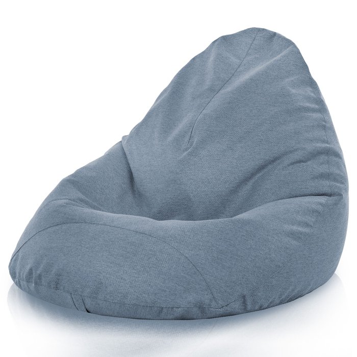 Bleu Mélange Pouf Poire Drop XXL recyclé